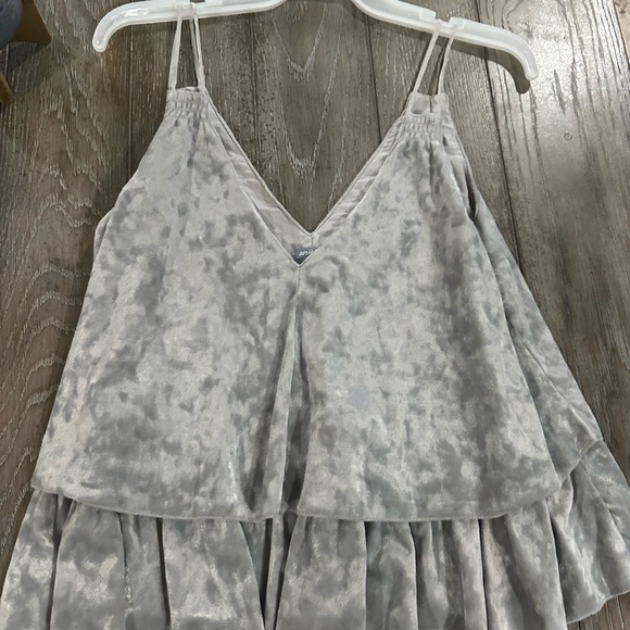 Aerie Gray Layered Camisole Top - Picture 2 of 9